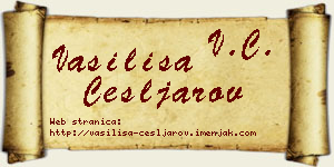 Vasilisa Češljarov vizit kartica
